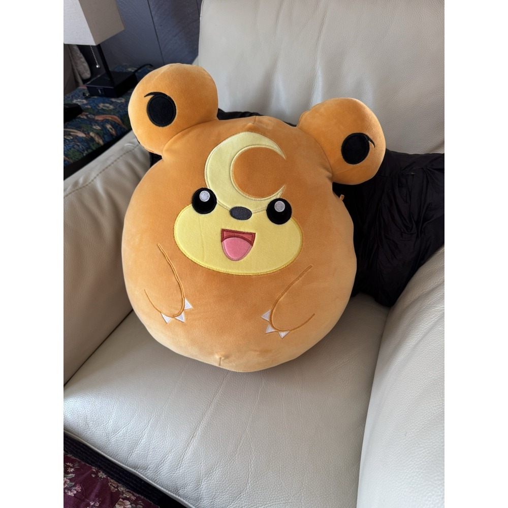 Jumbo Teddiursa Squishmallow 20" Plush Pokémon Center Exclusive EUC
